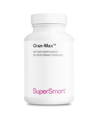 Supersmart - Cran-Max 500mg per Day (Patented) - Cranberry Supplement - High Concentrate Extract of Proanthocyanidins | Non-GMO & Gluten Free - 60 Vegetarian Capsules