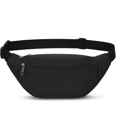 Shop Bawn Black Belt Pocket Hip Bag for Men & Women | Large Cell Phone Doggy & Fitness Pouch for Outdoor Sports & Camping - Buy Online on GoSupps.com