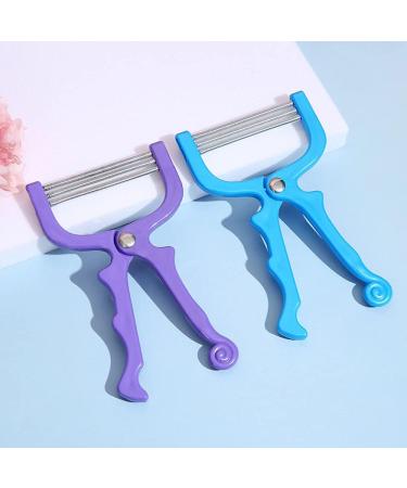 AHEOVSD Handheld Facial Hair Removal Threading Tool Set - 2 Pieces | Women's Face Epilator for Hair Removal | Beauty Tools - Random Color - Buy Online on GoSupps.com
