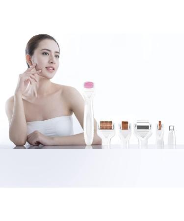 Bowka 7-in-1 Derma Roller Kit | JadoCholer Ice Scooter | Microneedles for Skin Rejuvenation Anti-Wrinkle Beard Growth & Hair Loss - Black - Buy Online on GoSupps.com