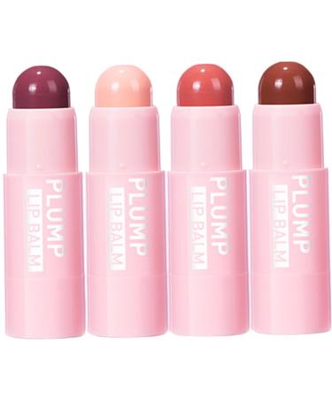FRCOLOR 4pcs Lip Gloss Lipsticks for Dark Skin Korean Lipstick Matte Lipsticks Lip Plumper Gloss Lipstick for Women Lipsticks for Black Women Korean Makeup Lip Stick Matte Lip Plumper