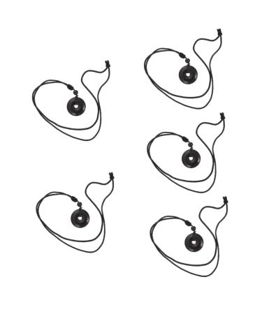 Fomiyes 5st necklace with safety buckle women neck chains amethyst supporters portable necklace protection necklace necklace for women china cotton thread stone men and women