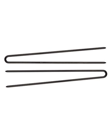 Marilyn Faye U-Shaped Straight Hair Pins (Set of 12) - 3 Inch Black - Buy Online on GoSupps.com