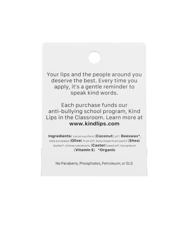 Kind Lips Organic Unscented Lip Balm 5-Pack Fragrance-Free Unflavored Lip Care for Sensitive Skin 100% Natural Clean Gluten-Free Grain-Free Made in USA Family Value Bulk Set chapstick - Buy Online on GoSupps.com