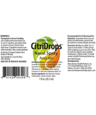 Micro Balance Nasal Spray - Natural Sinus Relief - Buy Online on GoSupps.com
