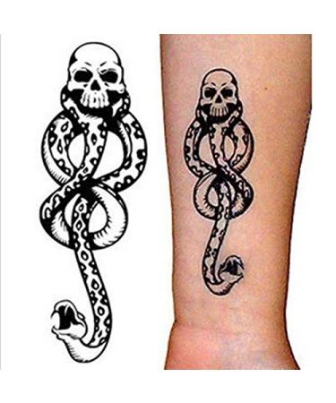 Death Eaters Dark Mark Temporary Tattoos - Halloween Costume Accessory 15-Sheet Set - Buy Online on GoSupps.com