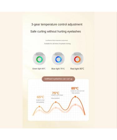 Aiwjeakh Eyelash Curler Portable Electric Eyelash Curler Perm Long Lasting Eyelashes Curls Thermal Eyelash Curler Makeup Tools - Buy Online on GoSupps.com