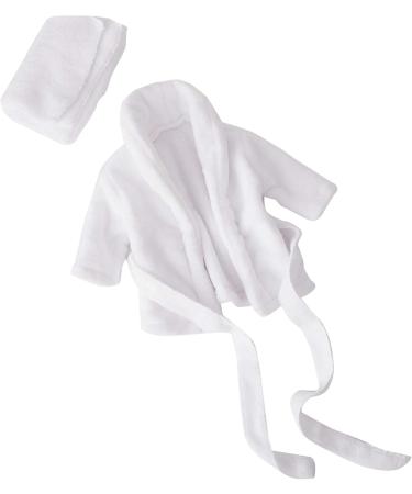 Eurobuy Newborn Baby Photography Props | Flannel Fabric Infant Costume & Bath Towel Set (3-6 Months) - White - Buy Online on GoSupps.com