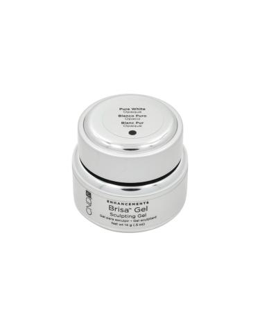 CND Brisa Moldable Gel Pure White Opaque Acrylic Spa Nail UV Enhancement 5 oz by CND Creative Nail Design