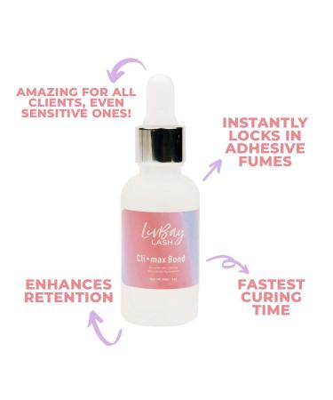 LivBay Mega Retention Bundle XL - Eyelash Extension Glue 1-2 Sec Dry 5 Weeks Retention Mega Bond Oil Resistant 5ml + Climax Bond 30ml - International Shipping Available - Buy Online on GoSupps.com