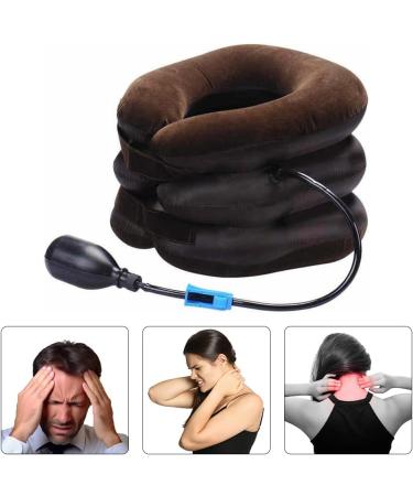 Cervical Neck Traction Device - Adjustable Inflatable Neck Support & Massager for Pain Relief | International Shipping Available - Buy Online on GoSupps.com