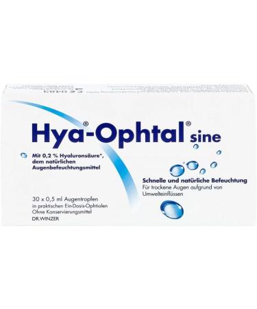 Hya-Oxtal Sine Eye Drops - Refreshing Relief for Dry Eyes | 30x0.5 ml - International Shipping Available - Buy Online on GoSupps.com