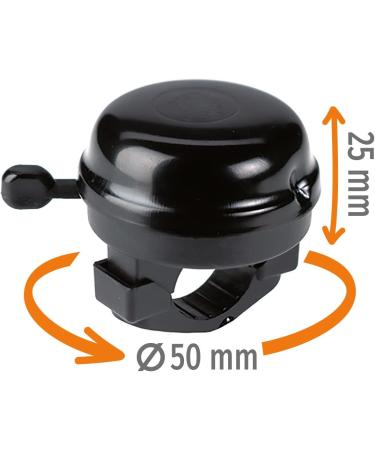 Buy Prophete Bicycle Bell - Puristic 50mm Black Design | International Shipping - Buy Online on GoSupps.com