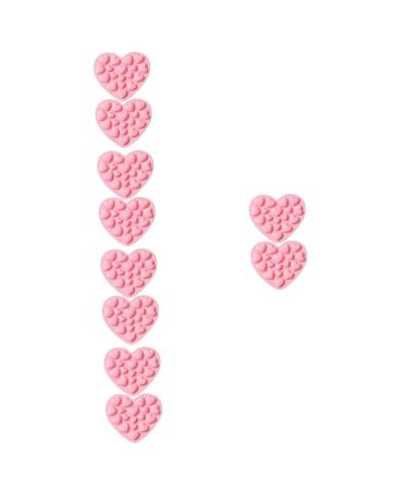 Milisten 10 Pcs Mold Christmas Candy Pride Cape Heart Decor Candy Decor Candy Chocolate Baking Accessories Non- Stick Baking Tool Christmas Decor Biscuit Food Grade Silicone Fondant Cake 17.1x15.1cmx5pcs Pinkx5pcs
