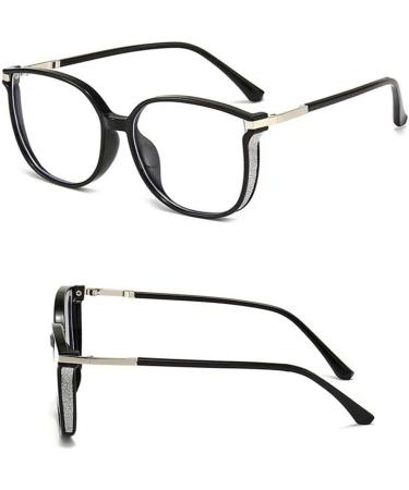 Stylish Large Cat Eye Ladies Reading Glasses Anti Blue Light Computer Readers Anti Glare Glasses(Couleur:Noir Grandeur:1.0x) - Buy Online on GoSupps.com