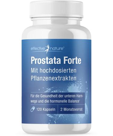 Prostate forte - 120 vegan capsules - high -dose plant extracts for him - with saw palm extract - with valuable vitamins and minerals