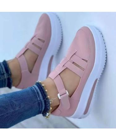 Swezida Women's Orthopedic Arch Support Walking Shoes - Purple, Size 39 - Buy Online on GoSupps.com