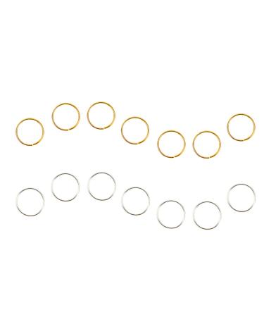 100 Pcs Hair Rings - Braid Rings Hair Loop Clips for Women - Gold & Silver Hair Accessories - Buy Online on GoSupps.com