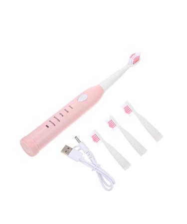 Coolhiya 1 set of electrical toothbrush for children Children's toothbrush Camping toothbrush toothbrushes for children cleaning brush for tooth electrical USB paragraph 1 piece (1 Pack) pink