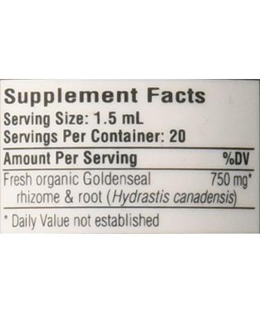 Organic Goldenseal Extract - Oregon's Wild Harvest - 1 oz Fluid Extract - Buy Online on GoSupps.com