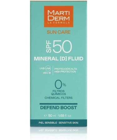 Mineral (D) Face Fluid SPF50 50ml Sensitive Skin Martiderm - Buy Online on GoSupps.com