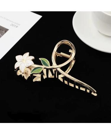 Hair Claw Clips Korean Women Hair Claw Gold Metal Hair Clips Flower Sweet Large Crab Shark Clip Barrette Hairpin Hair Accessories 4 (Color : 8) (Color : 3) (Color : 3 (Color : Gold) - Buy Online on GoSupps.com