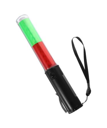 Gatuida Signal Traffic Wand with Led Lights Traffic Safety with Side Clip for Air Marshalling Car Directing Parking Guides 26cm