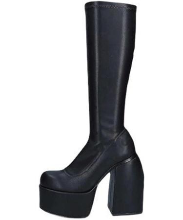 Women s Overknees Boots - Stylish & Comfortable High Heels Winter Slide Boots EU Size 38 Black - Buy Online on GoSupps.com