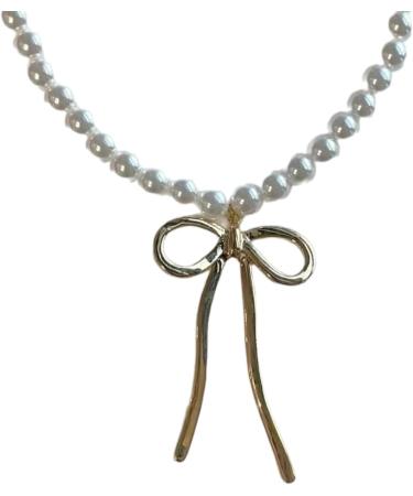 Oralgo Handmade Pearl Necklace for Women & Girls | Elegant Choker with Loop Trailer - Fashionable Collarbone Chain - Buy Online on GoSupps.com