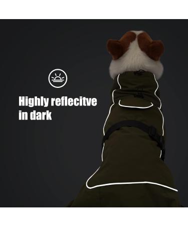 Heywean Waterproof Dog Jacket - Reflective Cold Weather Coat with Soft Fleece Lining for Indoor & Outdoor Camping & Hiking | Size L (1 Pack) - Ultimate Pet Protection - Buy Online on GoSupps.com