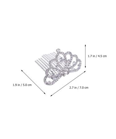 Minkissy Princess Crown Comb Mini Tiara Rhinestone Hair Hoop 12pcs Set for Girls and Women - Exquisite Party Favor Hair Clips - Size 1 - Buy Online on GoSupps.com