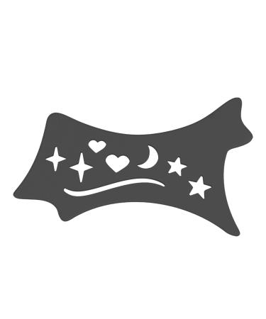 SHZONS Winged Eyeliners Tool - Soft Flexible Eyeliners Stencils Beveled Design Contour Guide for Makeup Beginners & Beauty Lovers Black