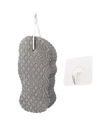 Exfoliating Bath Sponge Super Soft Exfoliating Bath Sponge Exfoliator Dead Skin Remove Bath Sponge Shower Brush Sponge Bath Sponge for Adults Children and Pregnant Women Grey