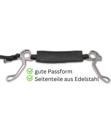 AMKA Hackamore Bitless Bridle with Nose Pad - Black | Premium Quality Equestrian Gear for Comfort & Control - Buy Online on GoSupps.com