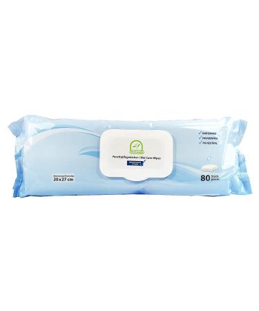 Medi-Inn Wet Wipes | Perfume & Paraben-Free pH-Neutral | 80 Wipes (20x27 cm) - Gentle Care for All Skin Types - Buy Online on GoSupps.com