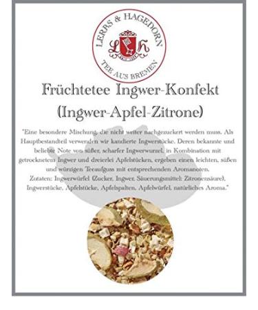Lerbs & Hagedorn Ginger and Lemon Fruit Tea 1 kg