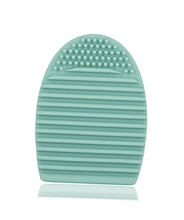 Silicone Cosmetic Brush Egg - Eco-Friendly Makeup Brush Cleaner Tool in Medium Green - Buy Online on GoSupps.com