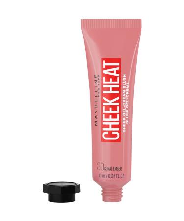 Buy Maybelline Cheek Heat Blush No. 30 Coral Amber - Water-Based Gel Formula Glossy Finish | International Shipping - Buy Online on GoSupps.com