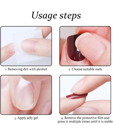 PLCPDM 1Box French Press on s Set s Art Craft Manicure Elegant Decorations for Girls and Women - Buy Online on GoSupps.com