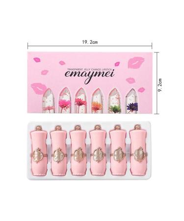 Crystal Lipstick - Long-Lasting Jelly Lip Balm with Color Change & Moisturizing Formula - 6 Floral Shades for Women & Girls - Buy Online on GoSupps.com