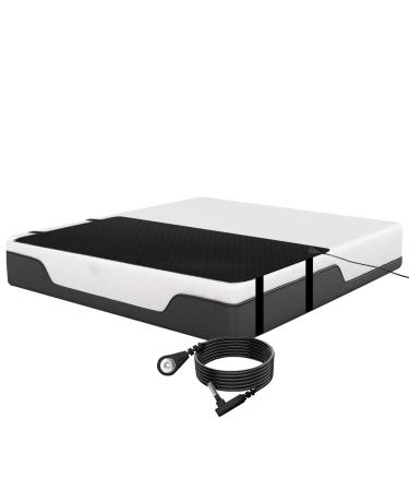 Losuvero grounding mat breathable grounding mattress for bed grounded cover cushion perforated design 100 % conductive carbon artificial leather grounding sleeping pad 68.6 x 198.1 cm size