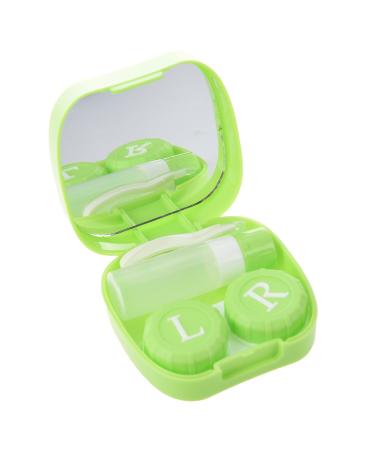 ENERRGECKO Contact Lens Case with Face Expression on Field Green