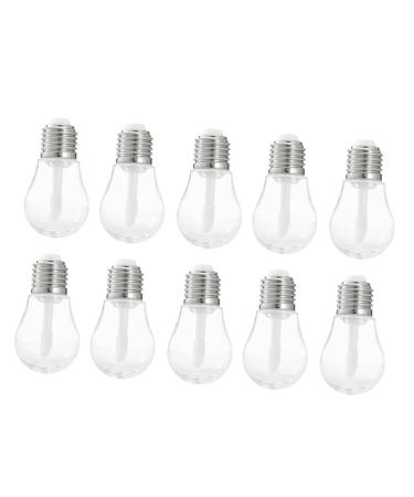 TEHAUX Lot De 10 Tubes Transparents Mini Ampoule 17 Argent Pour Brillant L vres Diy Voyage Usage Quotidien