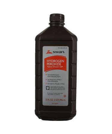 Swan Hydrogen Peroxide Topical 32oz (4 Pack) - Antiseptic Solution for Wound Care - Buy Online on GoSupps.com