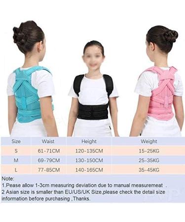 DFHBFG Adjustable Back Corset Posture Corrector Belt - Shoulder Support & Waist Brace for Adults & Kids | Blue Large-L - Buy Online on GoSupps.com