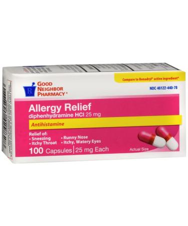 Good Neighbor Pharmacy Allergy Relief 25mg 100 Capsules