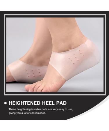 Lurrose Height Increasing Insoles - Invisible Silicone Heel Cushions for Men & Women | Comfort Foot Support Liner - Buy Online on GoSupps.com