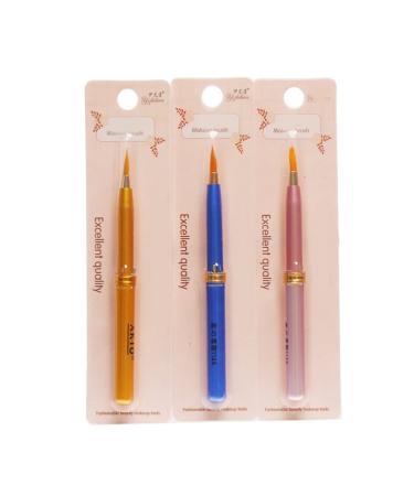 Angoily 3pcs Lip Liner Brush Lipstick Brush Double Ended Makeup Brush Retractable Lip Brush Makeup Tool Lipstick Lip Brush Tool Beauty Brush Eye Shadow Disposable Travel Metal
