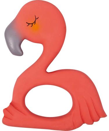 Coppenrath Verlag 16402 Teething ring made of natural rubber Flamingo Frieda BabyGl