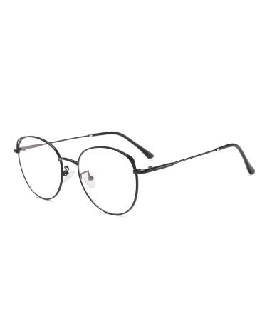 Blue light filter glasses anti blue light glasses computer glasses cat eye without prescription metal frame glasses pc gaming bluight filter uv block blue light glass ladies black